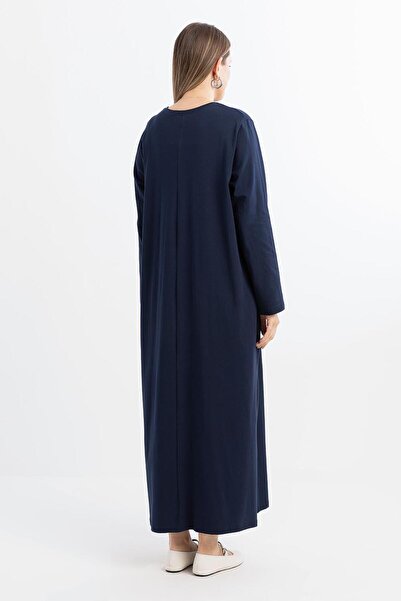 ALLDAY Indigo-Μακρυμάνικο Φόρεμα Εσωτερικής Φόρμας