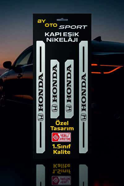 bys Honda İçin Lüx Pleksi Kapı Eşik Çitası 4 Adet