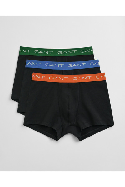 Gant Erkek Siyah Slim Fit 3'lü Boxer