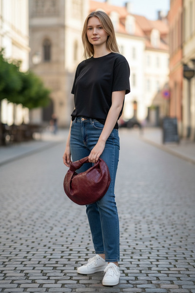 Store YigitEmirBags Berlin Burgundy Kadın El Çantası