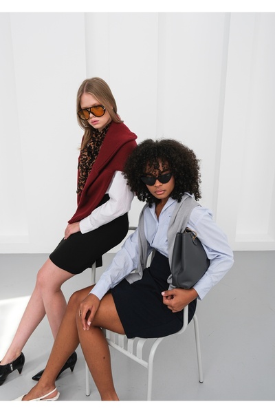 OUZ Women's High Waist Black Mini Skirt – Stylish, Bodycon Elegant Skirt with Lining