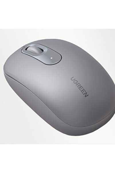 Ugreen Mouse wireless 800-2400 DPI, USB 2.4GHz, design compact și ergonomic, gri deschis la culoare