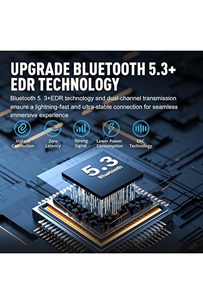 ZIPFORCE True Wireless Earbuds Bluetooth 5.3, 4-Mic ENC, Touch Control, IPX5, Grey