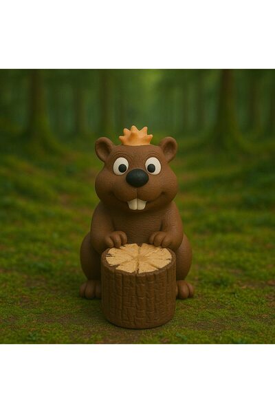 PrintForge Figurina Timbertrek castor, 3D articulata, PrintForge, 9x5x6 cm, PLA, fara BPA, multicolora