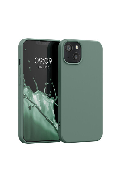 KWmobile Carcasă pentru iPhone 13, silicon, verde, 55948.166