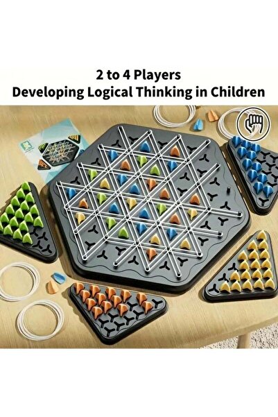 Arabest لعبة استراتيجية المثلث - نشاط لوحي ترفيهي عائلي لجميع المراحل، مصنوعة من مادة ABS المتينة