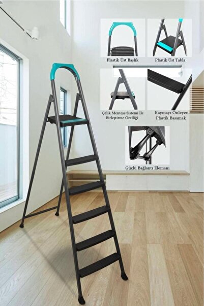 Perilla 51305 Riser 5+1 Plastik Basamaklı Merdiven