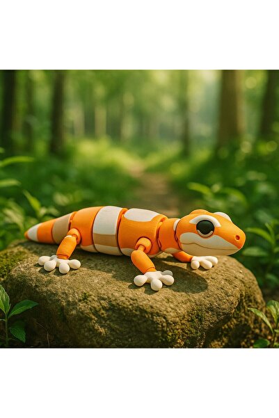 PrintForge Фигурка на гекон Gripzard, 3D съчленена, PrintForge, 12x7x2 см, PL...