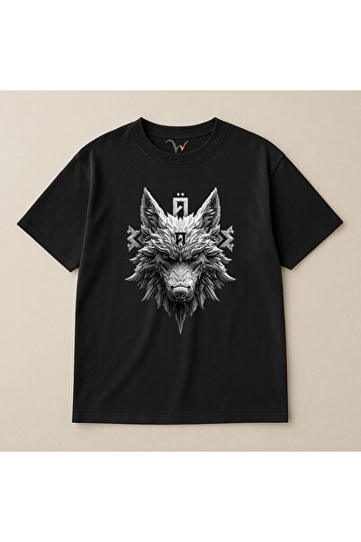 WİDİ KURT και TÜRK Ειδική Συλλογή Σειρά-5 Σχέδιο με τύπωμα 100% βαμβάκι overs...