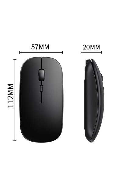 SONORH Ultra Slim Wireless Mouse, Internal Rechargeable Battery, Silent, 2.4Ghz, 800-1600DPI, Windows, Mac