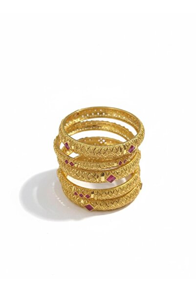 Nobrand سوار نحاسي مطلي بالذهب عيار 22 عالي الجودة