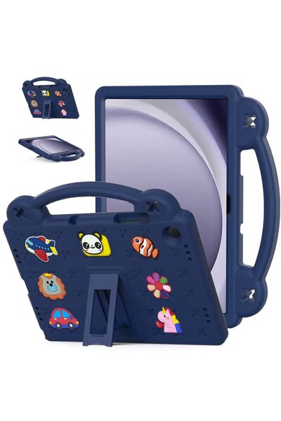 Lukione جراب متوافق مع جهاز Samsung Galaxy Tab A11 اللوحي للأطفال مقاس 8.7 بوصة، (2025)، غطاء بمقبض وحامل، لطيف يمكنك صنعه بنفسك