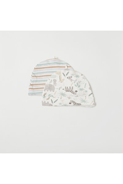 Juniors قبعة مطبوعة - مجموعة من قطعتين