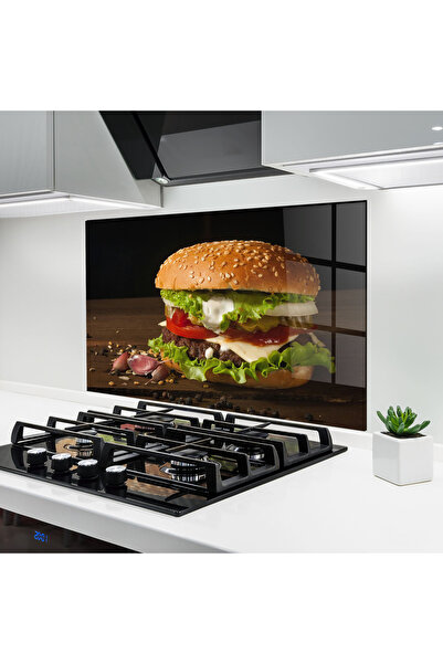 Arthub Panou Sticla Bucatarie, Protectie aragaz, Termorezistent, Alimente, De...