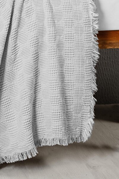 Budi Kanz Baby Waffle Muslin Embroidered Pique Knz-021 Bubble Gray