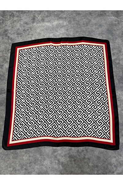 Axesoire 15334 Geometrijski šal crne boje 90x90 cm