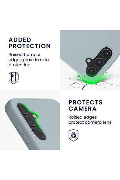 KWmobile Case for Samsung Galaxy A14 5G, Light Blue, Silicone, 61462.58