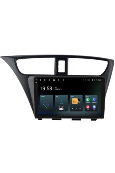 Piloton Navigație pentru Honda Civic 9 Hatchback (2011-2015) – 9in 4GB/64GB Q...