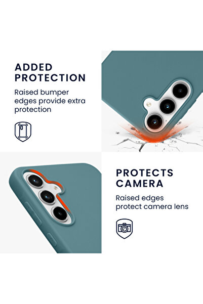 KWmobile Case for Samsung Galaxy A55 5G, Light Green, Silicone, KWM000021MG013C