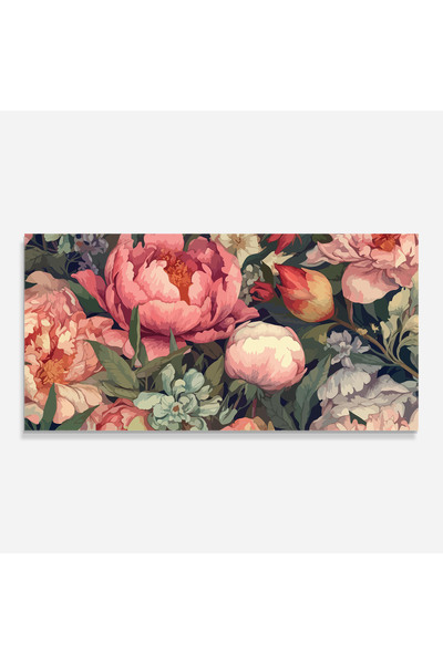 Arthub Kitchen Glass Panel, Stove Protection, Heat Resistant, Flowers, Pretty Artistic Peony