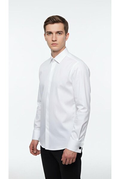 Plus Scorpion PREMIUM men's white shirt