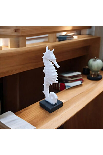 hivhestın Dekoratif 3D Baskı Denizatı Heykeli - Boyut: 20 cm