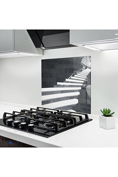 Arthub Panou Sticla Bucatarie, Protectie aragaz, Termorezistent, Abstracte, Concrete Room