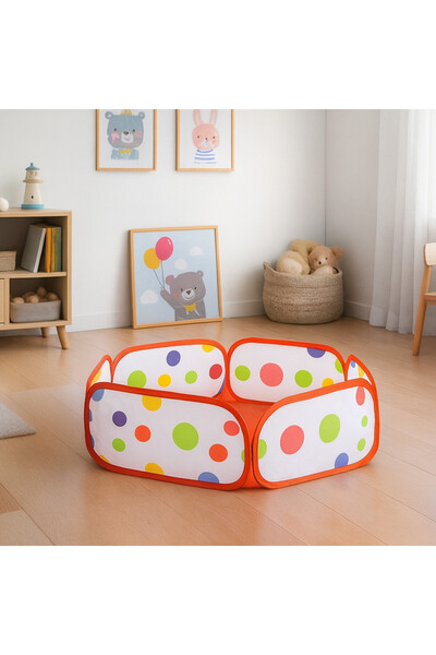 PROCART Foldable children's tent, polka dot pattern, 90 x 30 cm, multicolor, 3 years+
