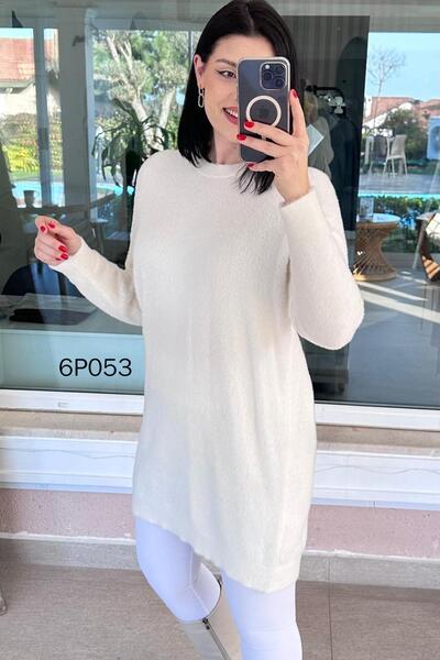 İnce Topuk Prive Series Bearded Knitwear Tunic 6P053