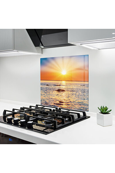 Arthub Panou Sticla Bucatarie, Protectie aragaz, Termorezistent, Peisaje, Sun...