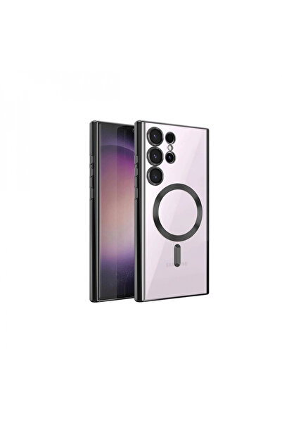 Genel Markalar Samsung Galaxy S23 Ultra Kılıf Kross Magneticsafe Kapak - Siyah