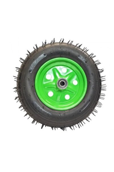 OEM Wheelbarrow wheel 350-8 with bearing GREEN SPOKES MX278