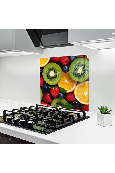 Arthub Panou Sticla Bucatarie, Protectie aragaz, Termorezistent, Alimente, Ki...