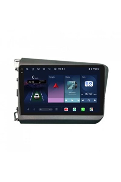 Piloton Dedicated Navigation for Honda Civic 9 Sedan (2011-2015) 9" 6GB/128GB Octa-Core