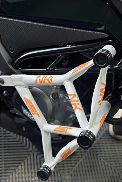 Banxtre CFMOTO NK250 için Turuncu Renk Demir Stickerları Koruma Demiri Sticke...