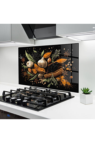 Arthub Panou Sticla Bucatarie, Protectie aragaz, Termorezistent, Alimente, Ga...