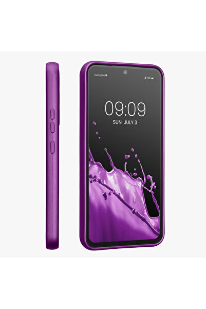 KWmobile Case for Samsung Galaxy A54 5G, Purple, Silicone, 60797.24