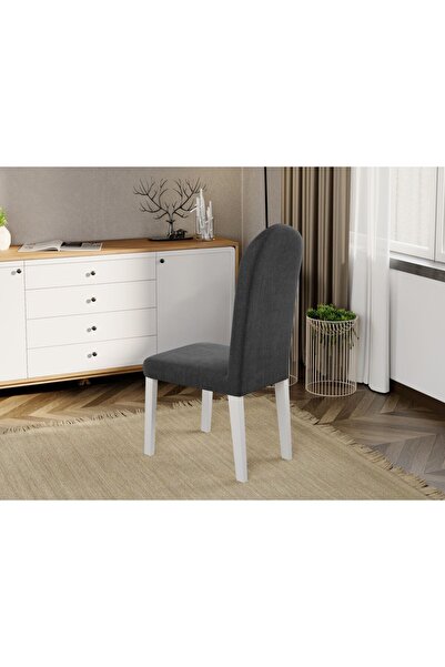 Mobila Laguna Upholstered chair, Laguna, Grand, 46 x 52 x 106 cm, White Beech Wood Legs