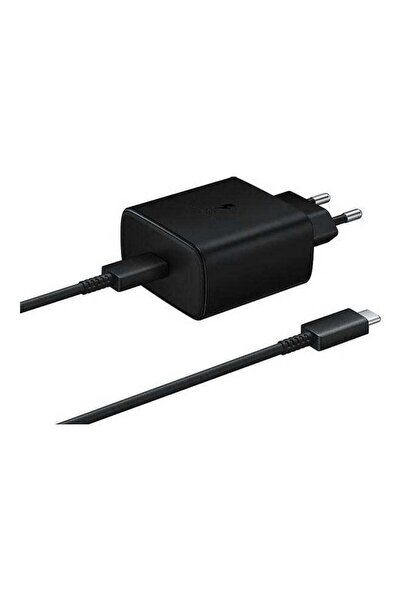 Bukela Super Fast Charging Travel Adapter With USB Type-C To USB Type-C Cable 45W Black