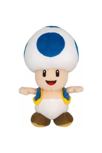 OEM Super Mario Figurine - Blue Toad (New)