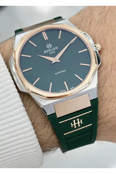 Hislon Orijinal Silikon Kordon Ultra Slim Erkek Kol Saati ILKCL127T-25YR