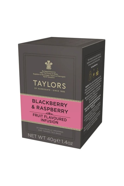 TAYLORS Infuzie Ceai Mure si Zmeura, 20 pliculete ambalate individual, 40 gr.