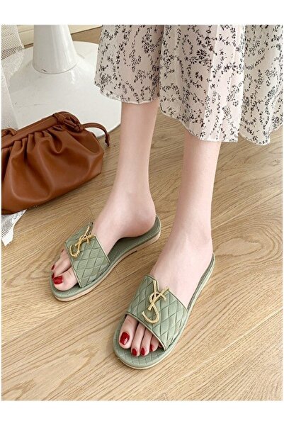 Cyber Fashion Summer Beach PVC Flat Sandals Slides Slippers for Women and Ladies