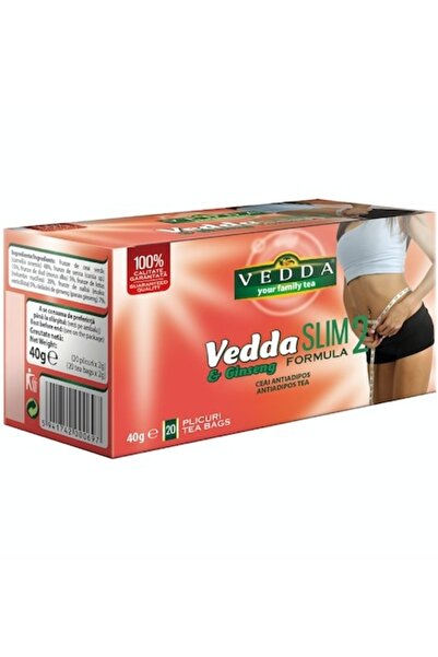 Vedda Ceai de slabit Antiadipos & Ginseng - 30 plicuri / 2 gr