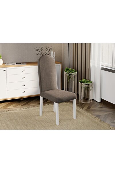 Mobila Laguna Upholstered chair, Laguna, Grand, 46 x 52 x 106 cm, White Beech Wood Legs