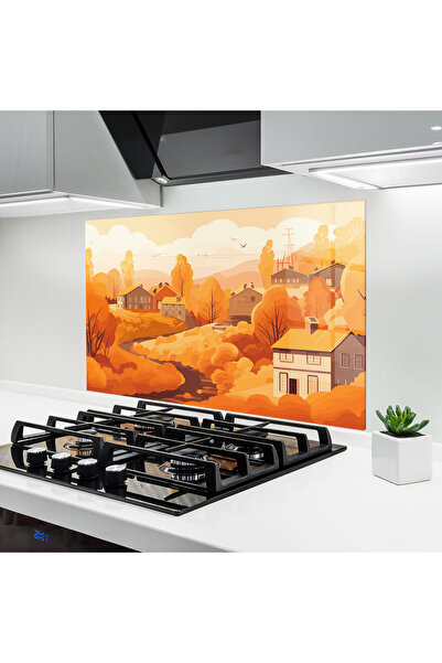 Arthub Panou Sticla Bucatarie, Protectie aragaz, Termorezistent, Peisaje, Cou...