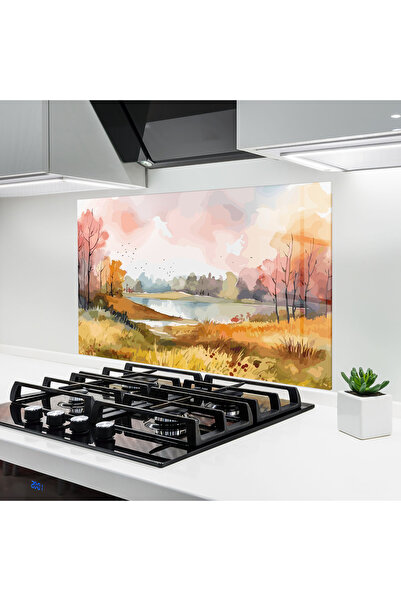 Arthub Panou Sticla Bucatarie, Protectie aragaz, Termorezistent, Peisaje, Aut...