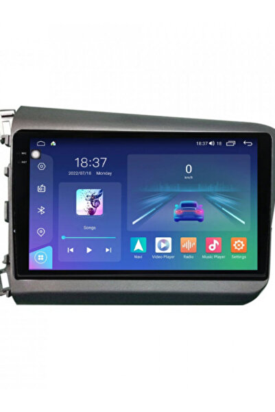 NAVI-ABC Dedicated Navigation for Honda Civic 9 Sedan (2011-2015) 9.5" 2K QLED Android 12 4GB RAM 64GB 8-Core