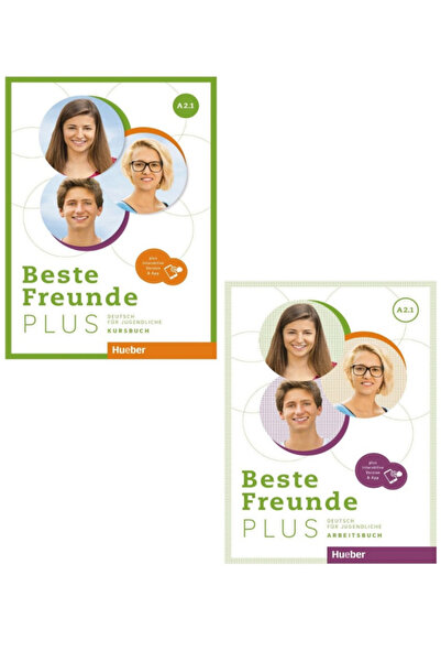 Hueber Yayınları Beste Freunde Plus A2.1 Course Book / Workbook Plus Interact...