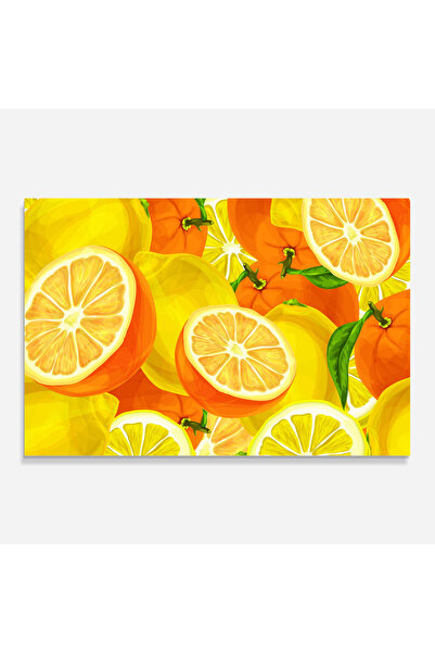 Arthub Kitchen Glass Panel, Stove Protection, Heat Resistant, Food, Juicy Orange